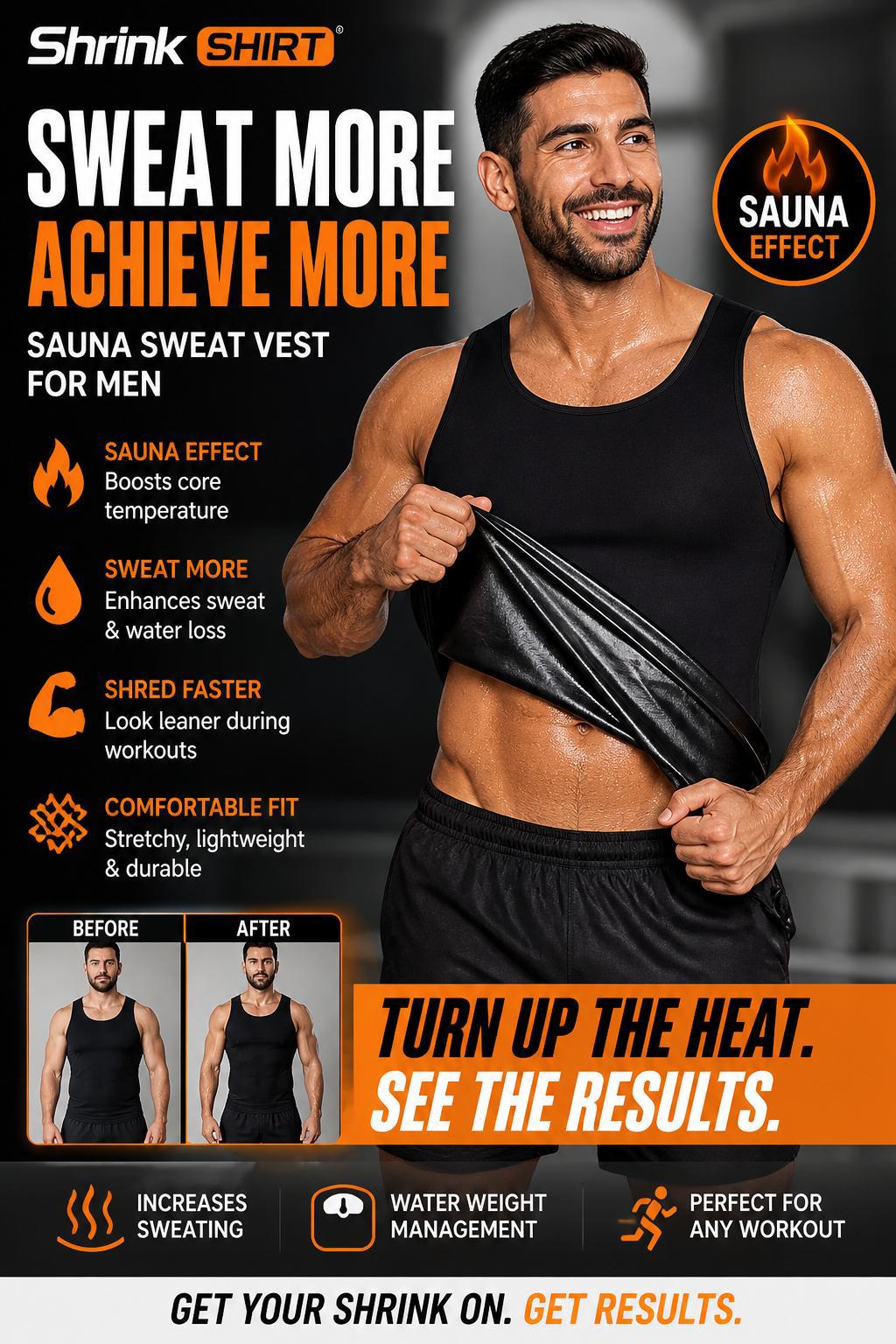 ShrinkShirt Sweat Vest — sweat more, work harder, see results faster