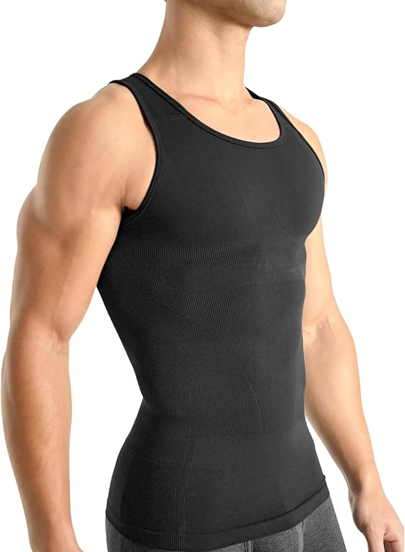 Shrink Shirt - Black — stop sweat patches, look slimmer instantly